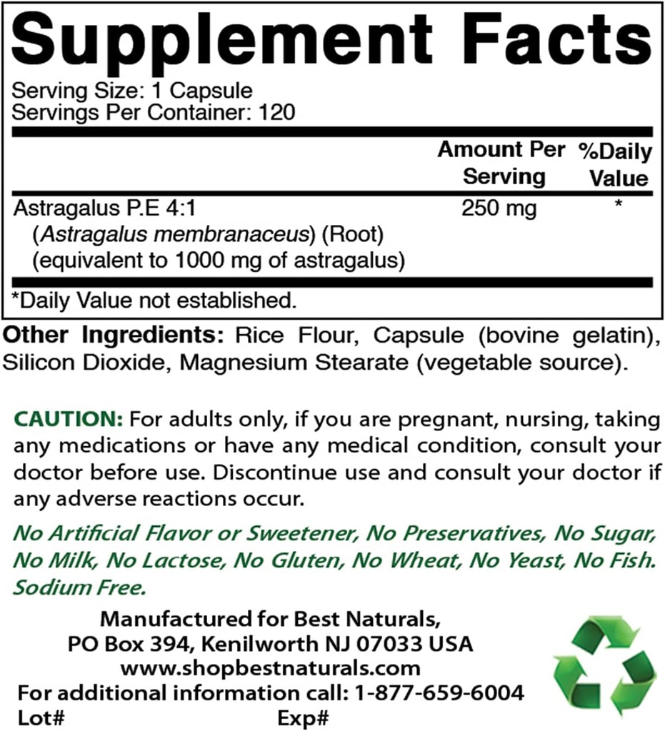 Parim looduslik Astragalus 1000 mg ja K2-vitamiin (MK7) koos D3-ga