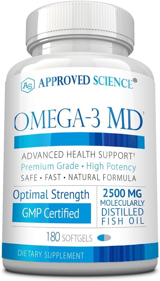 Omega-3MD - kalaõli EPA ja DHA - kognitiivse tervise parandamine - 1 pudel - 3 kuu pakkumine