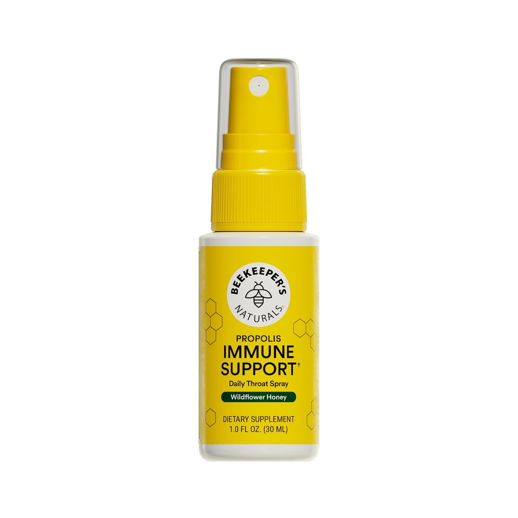 Propolis Throat Spray poolt mesinik on Naturals - 95% Bee Propolis ekstrakti, Natural Immune Support & Sore Throat Relief - Antioksüdandid, Keto, Paleo, Gluteenivaba (1,0 oz)(Pakk 1)