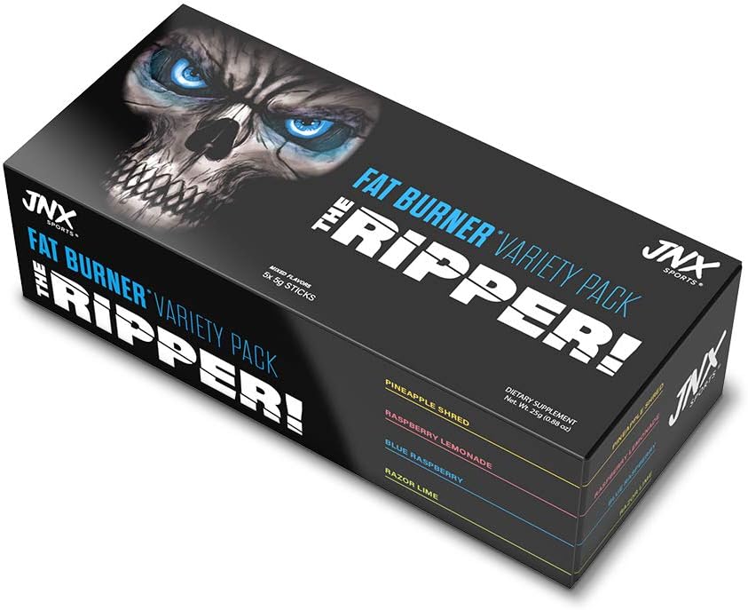 JNX Sports Rappija! Rasvapõletaja - proovi sordipakk 5 x 8 g pulgad | Super Thermogenesis, isukontroll ja äärmuslik energia meestele ja naistele