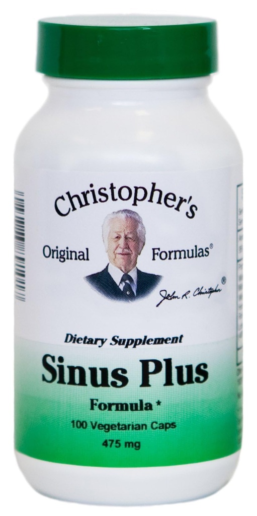 Christopheri originaalvalemid Sinus Plus, Sinus Support Kapslid, Terve maitsetaime sünergistlik segu, 100 krahv