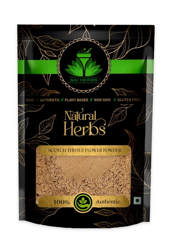 SAI HERBS Scotch Thistle Flower Powder | Pure & Natural | 250g
