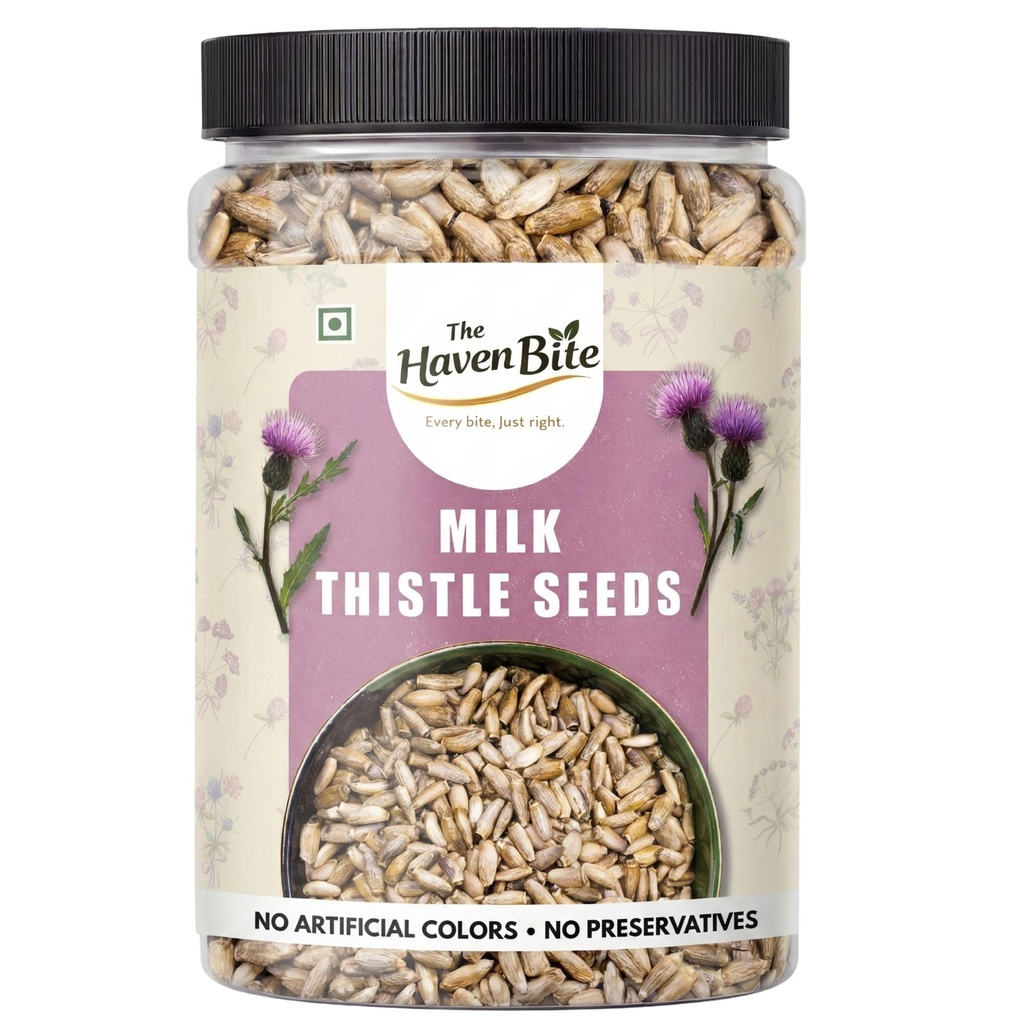Milk thistle seeds 200g | Organic Super Food Great for Guts Health & Boost Immunity | Promotes Skin Health | High in Protein | lowers blood sugar | raw seeds
