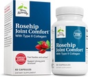 Terry Naturally Rosehip Joint Comfort - Tervislik liigese liikuvus ja paindlikkus Toetus Lisa - Lisa II tüüpi kollageeni - liigese struktuuri ja kõhre täiendus - 60 kapslit