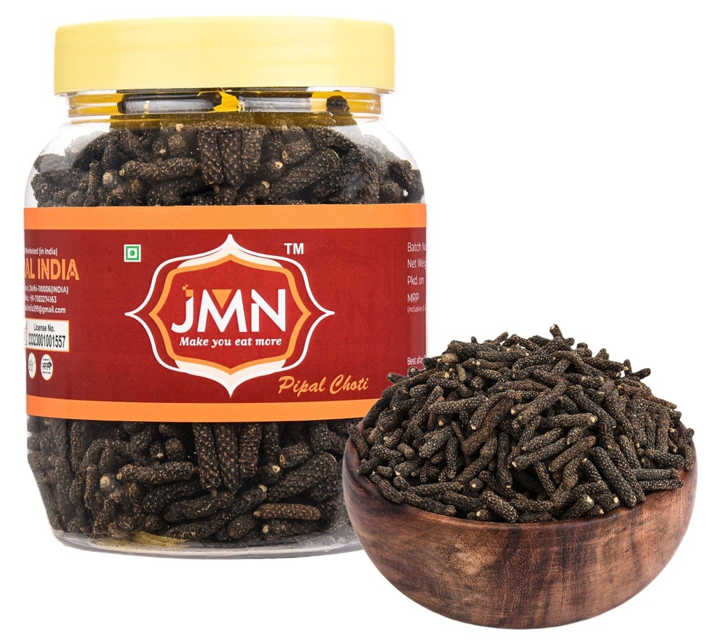 JMN Pipal Choti | Pepper choti (Pipal, Pippali) | Whole Pepper | Sabut Peepli | Pipli choti | Pipal | Pippali - JM26 (100 gm, Natural)