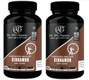 Dr. JPG Organic Cinnamon Capsules 60 Veg. Capsules/INDIA ORGANIC Certified (Pack Of 2)