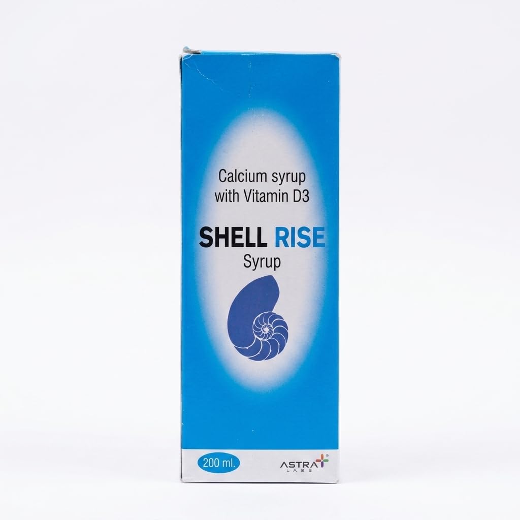 Calcium Syrup with Vitamin D3 | Bone Health Nutritional | Daily Calcium Support | 200ml Pack of 2