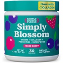 Lihtsalt õietoitumine - Daily Greens & Superfood Powder + kollageen + probiootikumid naiste seedetrakti tervise ja puhituse leevendamiseks. Aidake oma tervist õitseda - 30 päeva pakkumine