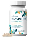 Apigeniini täiendus puhkamiseks ja lõõgastumiseks - 50 mg apigeniini kapsli kohta koos magneesiumglütsinaadiga 275mg L-Theanine 100mg GABA 100mg - 98% ülikõrge puhtus