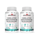 SWISSLIFE FOREVER Chelated Magnesium Glycinate | Dietary Tablets with Mineral and Amino acid (Magnesium Glycinate) Help in Bone health for Men & Women 120 Tablets (Pack of 2)