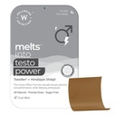 Wellbeing Nutrition Melts Testo Power | Clinically Proven Testofen, Fenugreek Seeds, Himalayan Shilajit, Saffron | Testosterone Boost, Performance, Stamina & Energy, 30 Oral Strips