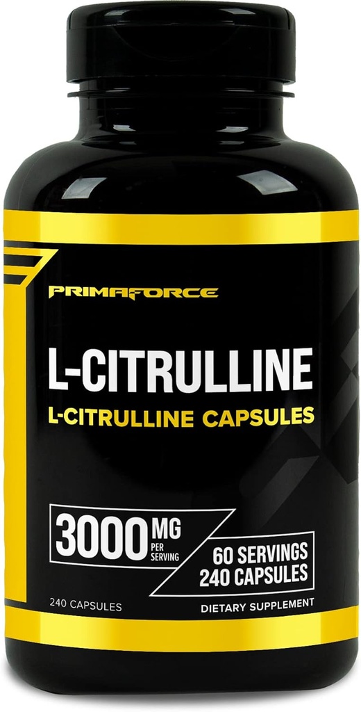 Primaforce L-Citrulline 3000mg, 240 kapslit, 60 serveerimist