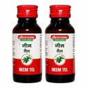 Baidyanath Asli Ayurved Neem Oil – 50 ml Each, Pack of 2 | Ayurvedic Skin, Scalp & Hair Care Oil