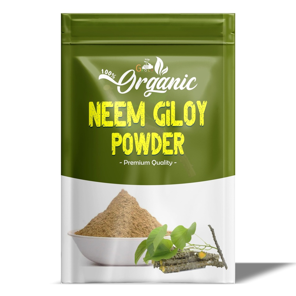 Organic Neem Giloy Powder 100 Gm | 100% Pure & Natural | Supports Immunity | Improving Liver Function | Regulates Blood Sugar