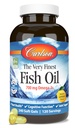 Carlson - The Very Finest Fish Oil, 700 mg Omega-3s, Norra Fish Oil Supplement, Wild Caught Omega-3 Fish Oil, Jätkusuutlikult Allikas Fish Oil Kapslid, Omega 3 Supplement, Sidrun, 240 Softgels