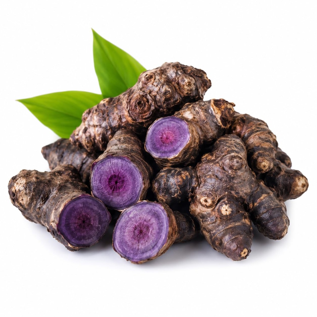 Fresh Kali Haldi (Black Turmeric) Whole Rhizome | Seasonal Fresh Black Turmeric Root | Natural for Puja, Traditional & Spiritual Use 100 gram