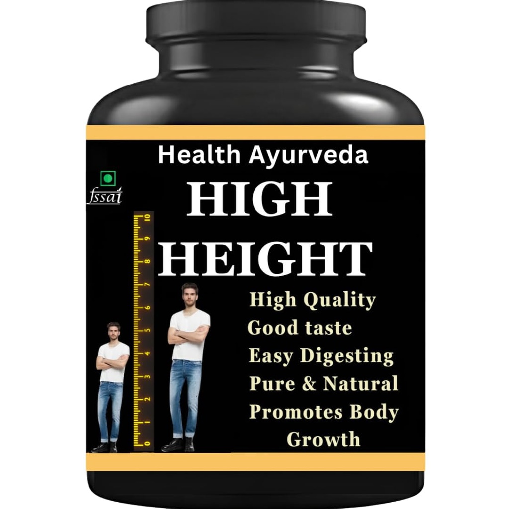 High Height Powder Height Growth Supplement for Men & Women (100gm) Vanilla Flavor (Pack 1)
