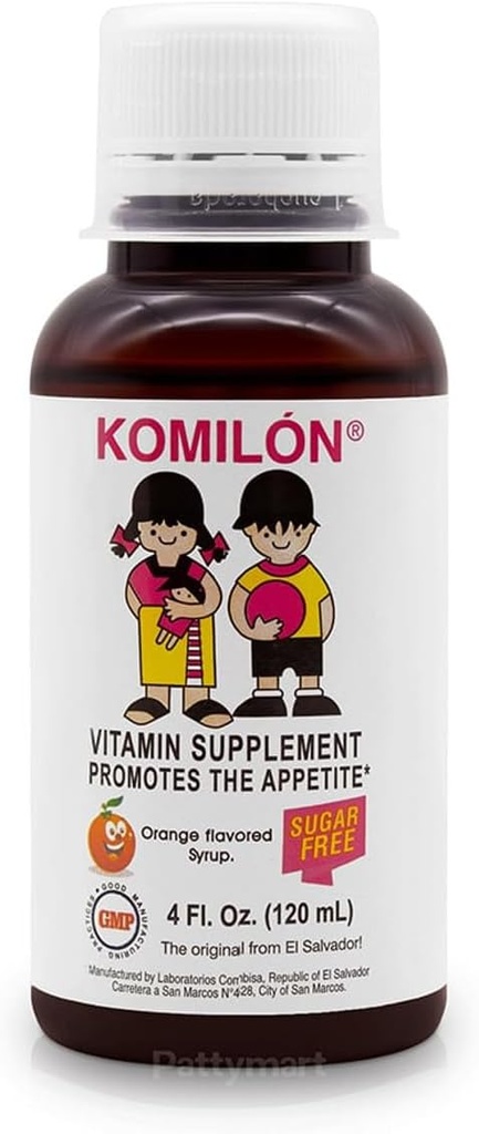 Komilón-dieetlisand 4fl oz- vitamiinid ja toitained para Estimula el apetito en los niños