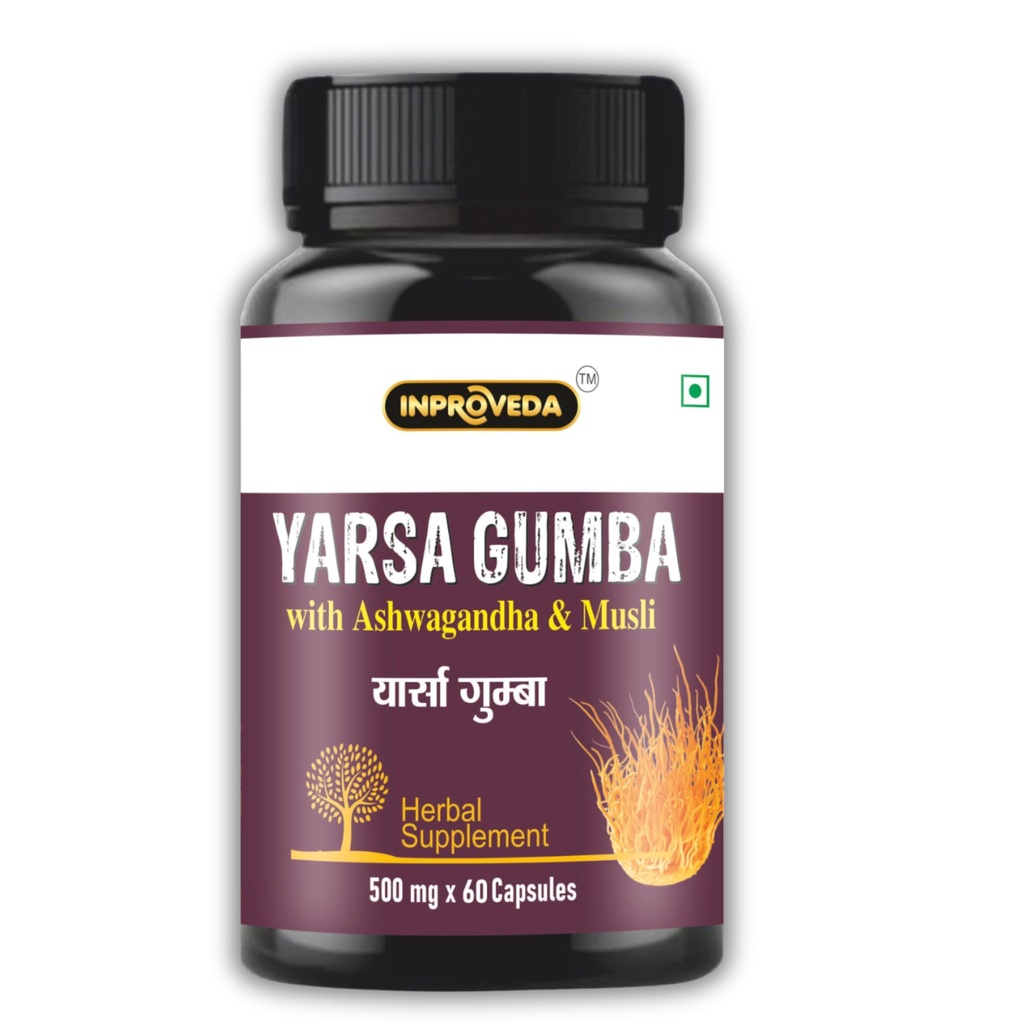 Yarsagumba Mushroom For Immunity weekly capsules - 500mg X 60Capsules