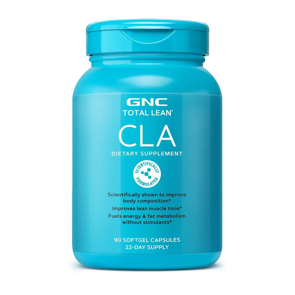 GNC Total Lean CLA | Parandab keha koostist & Lean Lihastoonust, Kütuste Rasva ainevahetust & Energiat ilma stimuleerivate aineteta | Gluteenivaba | 90 Softgels