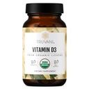 Truvani orgaaniline D3-vitamiin - taimepõhine, USDA orgaaniline, gluteenivaba, GMO-vaba, vegan D3-lisand - toetab luu, immuunsüsteemi ja aju tervist - 30 tabletti