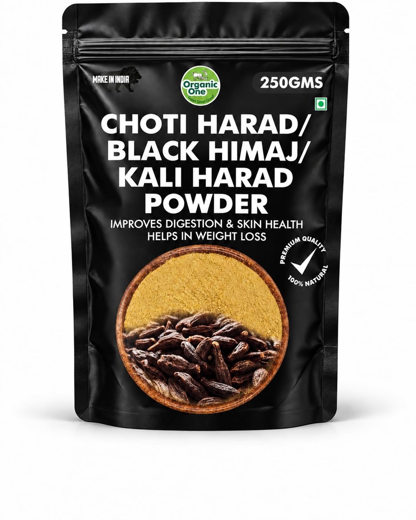 Choti Harad Powder 250 Gms | Kali Harad | Organic Black Himej | Myrobalan | Terminalia Chebula |