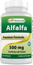 Parimad looduslikud Alfalfa Green Super Food 500 mg 180 kapslit (180 loend (1. pakend))