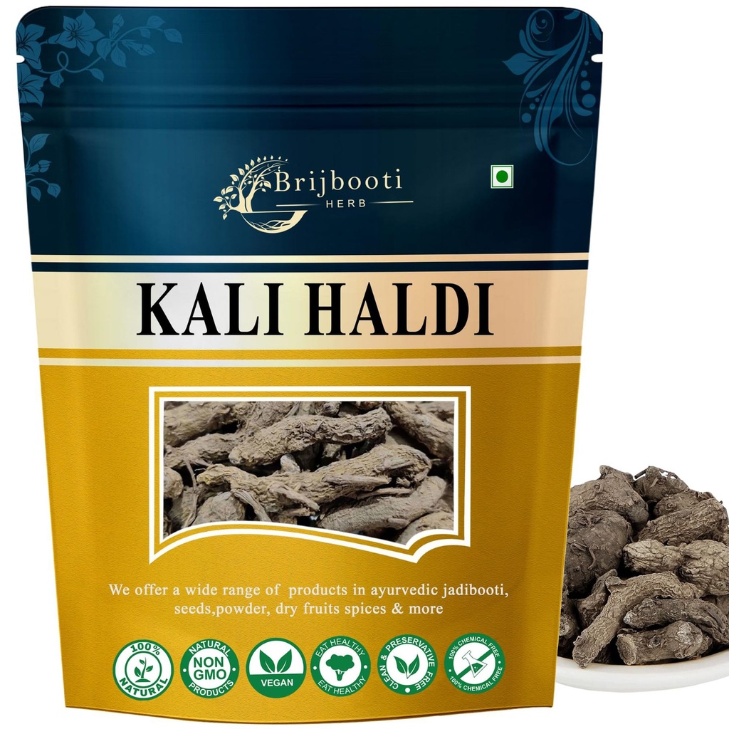Brijbooti Kali Haldi 200gm | Black Turmeric - Narkachur - Nar Kachur - Narkchaur - Curcuma Zerumbet - Zedoary Root