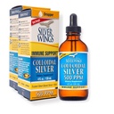 Natural Path Silver Wings Colloidal Silver 500ppm Immune Support Supplement 4 fl. oz. Dropper,(Pack of 2)