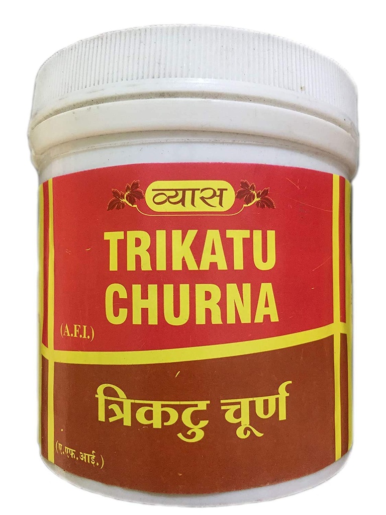 Vyas Trikatu Churna, 100gms, simple mixture of Indian spices for the digestive problems, Pack of 1
