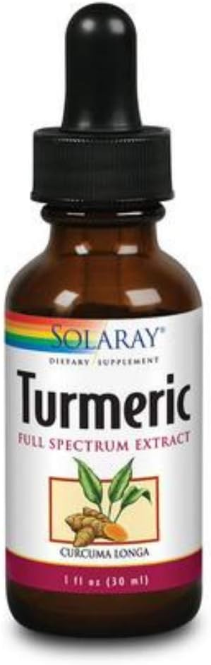 SOLARAY Guaranteed Potency Turmeric Root Extract, Drops (Btl-Glass) | 1oz