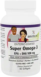 BariatricPal Super Omega-3 Softgels (60 Count) Ei Järelmaitse!