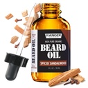 Leven Rose Spiced Sandalwood Beard Oil & Leave in Conditioner by Ranger Grooming Co, 100% Pure Natural Organic for Groomed Beards, Vuntsid ja niisutatud Skin 1 oz