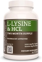 Remedy's Nutrition L-Lysine HCL | 1000 mg, 60 Vegan Kapsel Aminohappe toidulisand | Kahe kuu pakkumine