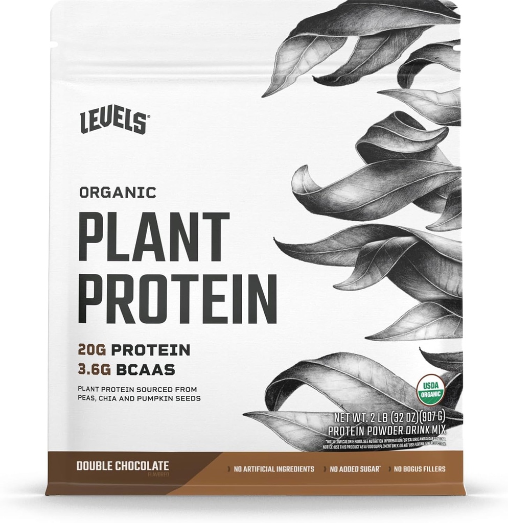 Tasemed Orgaaniline Taimeproteiin, 20G valku, Ei Kunstlikke, Topeltšokolaad, 2LB