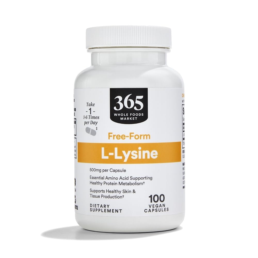 365 poolt Whole Food Market, L-Lysine 500mg, 100 Count