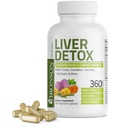 Bronsoni maks Detox Advanced Detox & Cleansing Formula toetab tervise maksafunktsiooni piimaohaka, Dandelioni juure, kurkumi, artišokilehe & More, mitte-GMO, 360 taimekapslit
