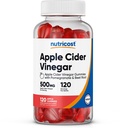 Nutrikost õunasiider äädikas 500mg, 120 Gummies, Apple Maitsestatud - Gluteenivaba, mitte-GMO, ilma maisisiirupita