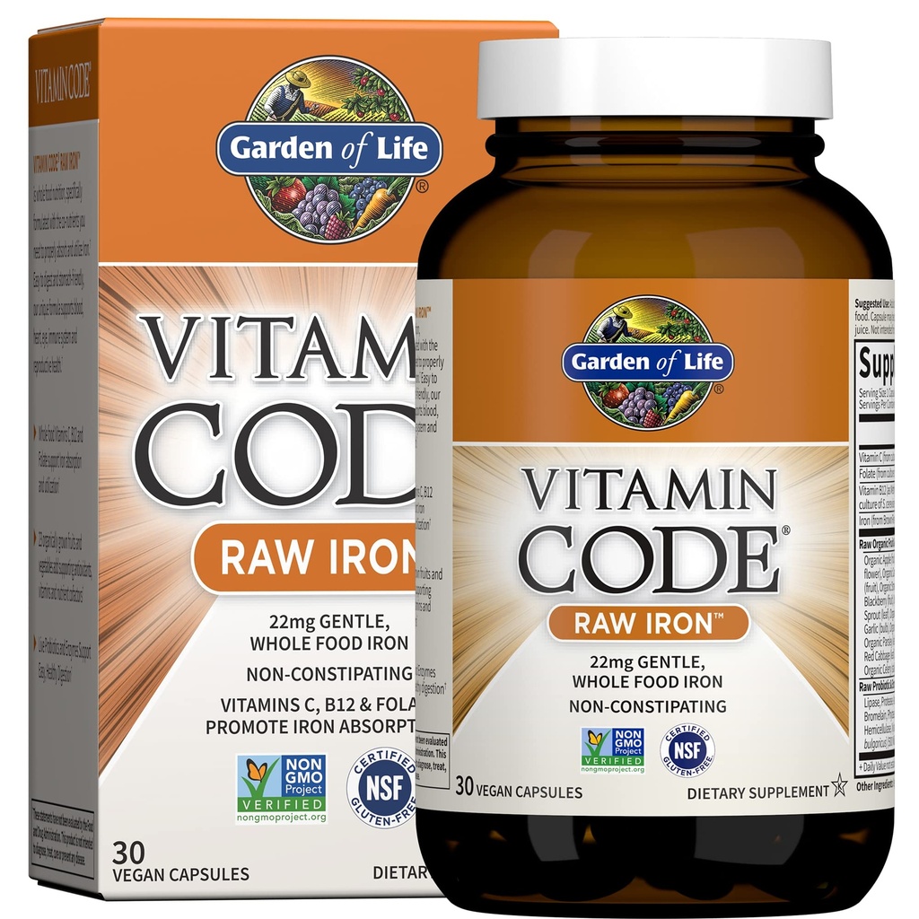 Aed Elu Naiste Multi 120 Kapslid + Vitamiinikood Raw Raud 30ct Kapslid