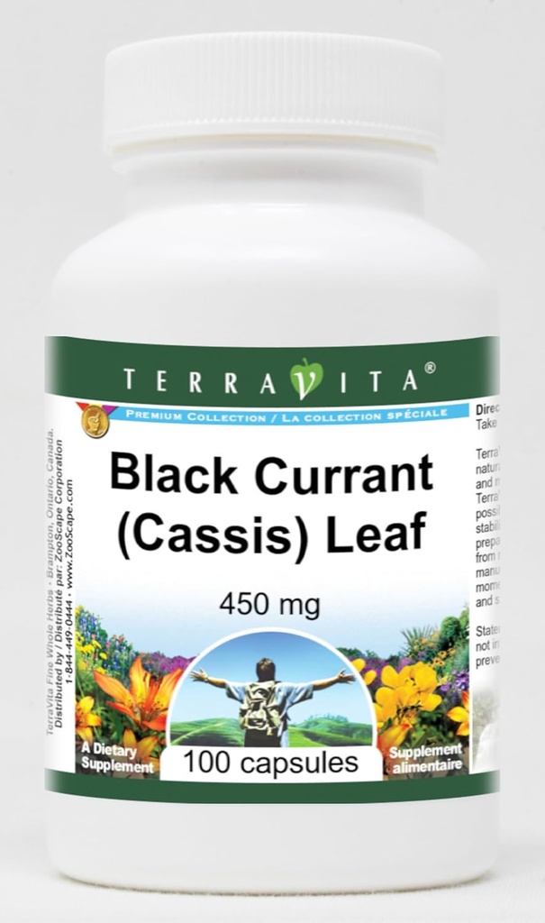 Must sõstar (kass) Leht - 450 mg (100 kapslit, ZIN: 513765) - 3 pakendit