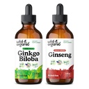 Wild & Organic Ginkgo Biloba Tinktuur 4 fl oz & Ginseng Tinktuur 4 fl oz