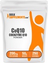 BulkSupplements.com Koensüüm Q10 pulber - koensüüm Q10 200mg toidulisand, toidulisand - gluteenivaba, 200mg ühe serveerimise kohta, 50g (1,8 oz) (pakk 1)