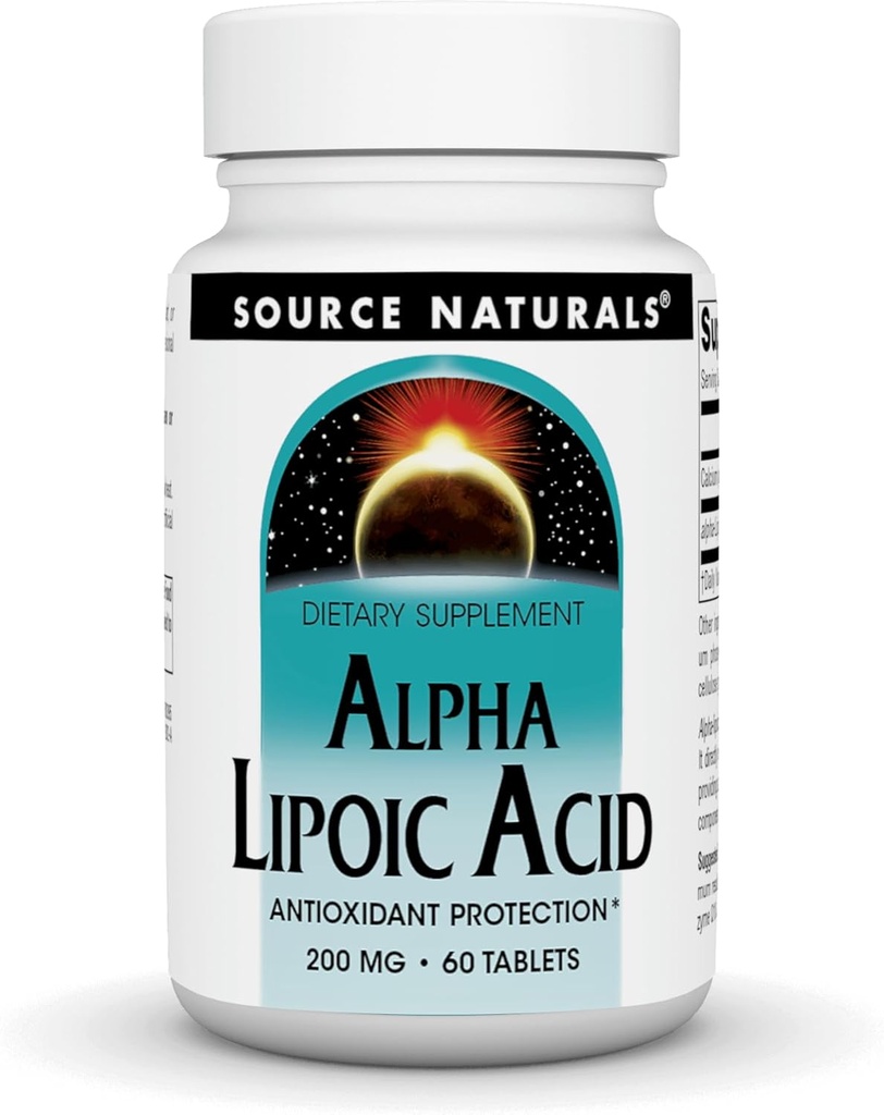 Alfa-lipohape 200 mg toetab tervislikku suhkru ainevahetust, maksafunktsiooni ja energiatootmist - 60 tabletti