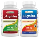 Parimad looduslikud L-arginiin 500 mg ja L-lüsiin 500 mg