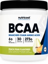 Nutricost BCAA pulber 2: 1: 1 (virsikupirn, 30 serveerimist) - hargnenud ahelaga aminohapped