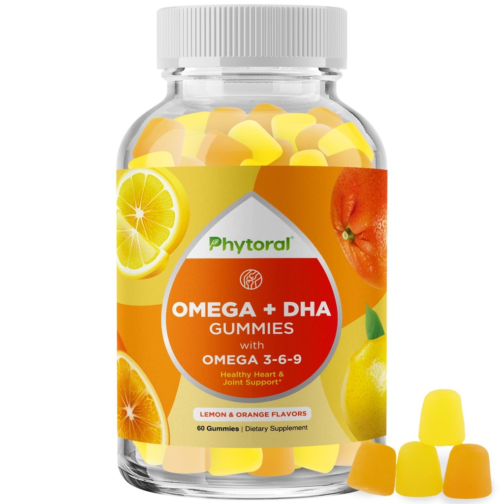 DHA Omega 3 Kummid Täiskasvanutele - Maitsev Linaseemned Aju Omega 3 6 9 Põletiku, Energia Ja Insuliini Täiendus - Taimetoitlikud Olulised Rasvhapete Lisandid Immuunsüsteemi Tugi - 60 Loe