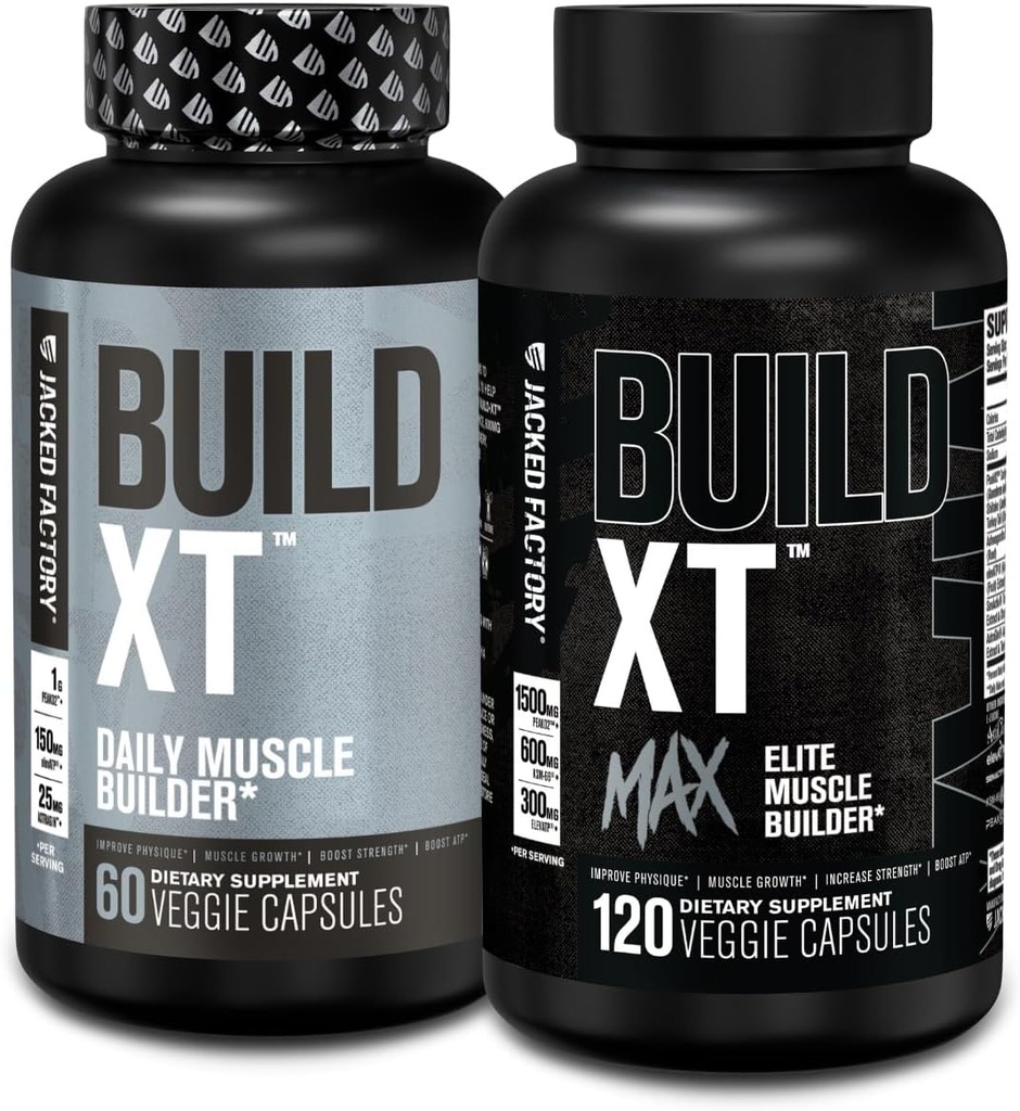 Jacked Factory Build-XT Daily Lihaste Ehitaja (60 Count) Build-XT Max Elite Lihaste Ehitaja (120 Count)