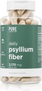 Igapäevane Psyllium Husk Fiber toidulisand puhtalt meestele ja puhas tema | Seedetrakti korrapärasus ja soolestiku tervise tugi | Lahustuv kiudaine pulber, 2175mg Serving | 150 kapslit