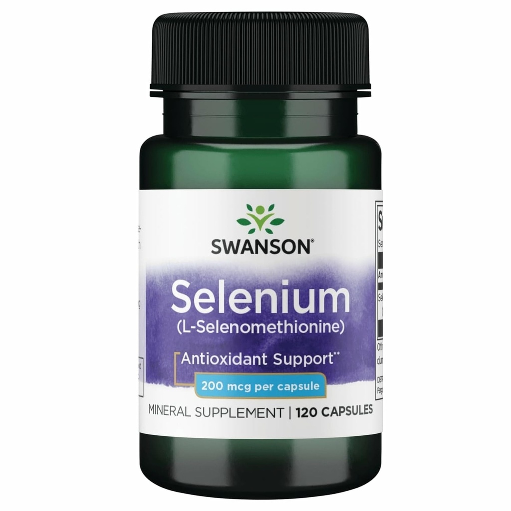 Swanson Semsc Selenium 200 mcg 120 kapslit
