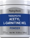 Piping Rock Atsetüül L-karnitiin Pulber | 300 g | ALCAR HCL Supplement | Mitte-GMO, Gluteenivaba